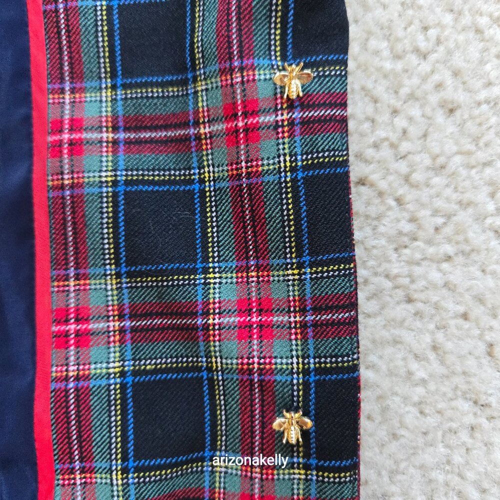 NWOT J. Crew Shrunken Blazer in Black Stewart Tartan Plaid Wool Blend 0 - Picture 10 of 16